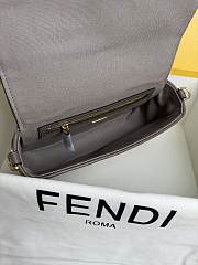 Colestore Fendi Multicolor Baguette Chocolate FF Logo Bag 26x13x6cm - 5