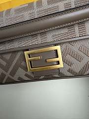Colestore Fendi Multicolor Baguette Chocolate FF Logo Bag 26x13x6cm - 3