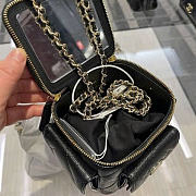 Colestore Chanel Vanity Black Caviar 11X11X9.5cm - 5