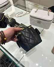 Colestore Chanel Vanity Black Caviar 11X11X9.5cm - 3