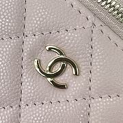 Colestore Chanel Classic Pink Caviar Vanity Bag 16x8x10cm - 5