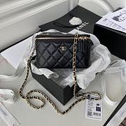 Colestore Chanel Classic Black Caviar Vanity Bag 16x8x10cm - 1