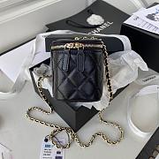 Colestore Chanel Classic Black Caviar Vanity Bag 16x8x10cm - 4