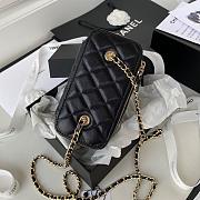Colestore Chanel Classic Black Caviar Vanity Bag 16x8x10cm - 2