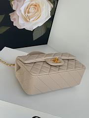 Colestore Chanel Mini Flap Bag Cream 12x20x6cm - 5