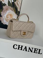 Colestore Chanel Mini Flap Bag Cream 12x20x6cm - 4