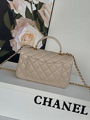 Colestore Chanel Mini Flap Bag Cream 12x20x6cm - 3