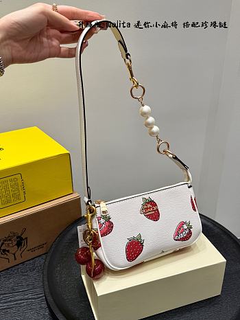 Colestore Coach Teri Shoulder Bag With Strawberry Print 20x5x12cm
