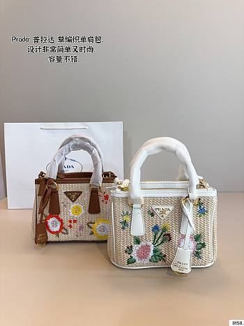 Colestore Prada Small Galleria Saffiano Crochet 23x11x16cm