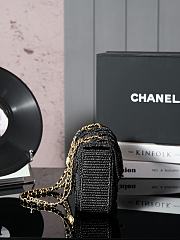Colestore Chanel Dolce Raffia Woven Medium Flap Bag 15.5x25x6cm - 6