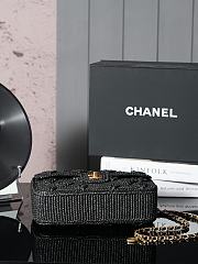 Colestore Chanel Dolce Raffia Woven Medium Flap Bag 15.5x25x6cm - 4