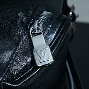Colestore Louis Vuitton Montsouris Vibe PM Black Lamskin Leather 28x30x18CM - 3