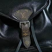 Colestore Louis Vuitton Montsouris Vibe PM Black Lamskin Leather 28x30x18CM - 2