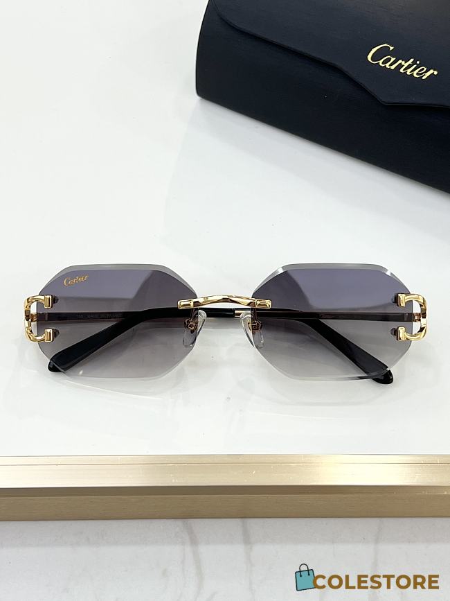 Colestore Cartier Rimless Sunglasses - 1