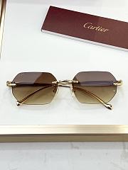 Colestore Cartier Rimless Sunglasses 55-18-130 - 3