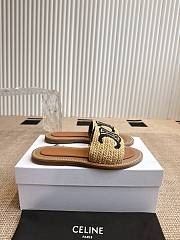 Colestore Celine Lympia Mule In Raffia  - 5
