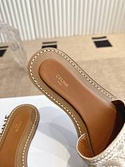 Colestore Celine White Triomphe Cloth Sandal  - 6