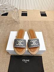 Colestore Celine Gray Triomphe Cloth Sandal  - 4