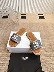 Colestore Celine Gray Triomphe Cloth Sandal  - 2