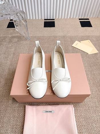 Colestore Miu Miu Ballet Flats In White