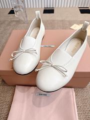 Colestore Miu Miu Ballet Flats In White - 5