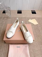 Colestore Miu Miu Ballet Flats In White - 4
