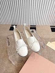 Colestore Miu Miu Ballet Flats In White - 2