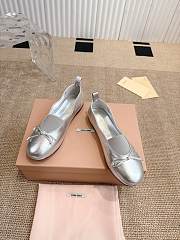 Colestore Miu Miu Ballet Flats In Silver - 3
