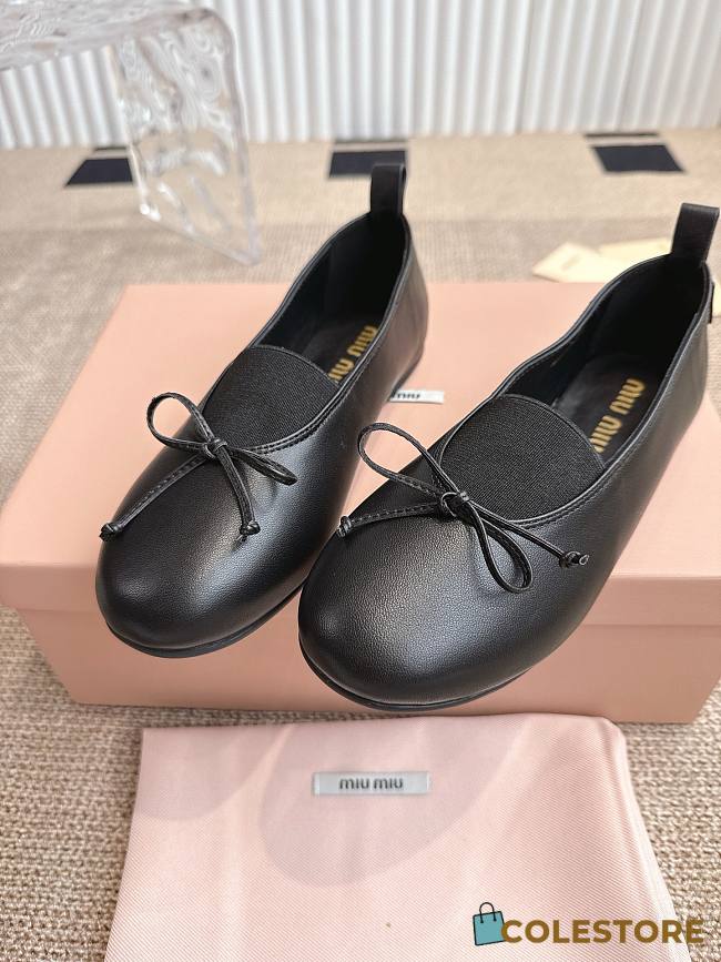 Colestore Miu Miu Ballet Flats In Black - 1