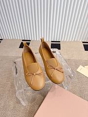 Colestore Miu Miu Ballet Flats In Caramel - 5