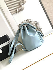 Colestore Chanel Duma Leather Backpack in Haze Blue 22x25x18cm - 2