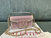Colestore Valentino Small Locò Rhinestones 'Rose Quartz' 19x10.5x5cm - 1
