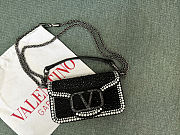 Colestore Valentino Small Locò Rhinestones 'Black' 19x10.5x5cm - 1