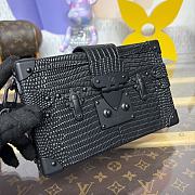 Colestore Louis Vuitton Petite Malle Lizard Black 20x6x12.5cm - 2