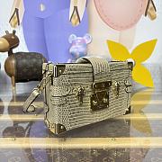 Colestore Louis Vuitton Petite Malle Lizard Gold 20x6x12.5cm - 3