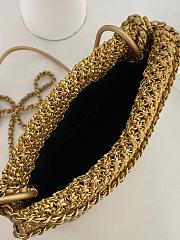Colestore Chanel Timeless Bolso De Mimbre Dorado 23x18.5x6cm - 5