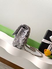 Colestore Chanel Classic 11.12 Handbag Silver & Multicolour 15.5 x 25.5 x 6.5cm - 5