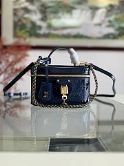 Colestore Louis Vuitton Vanity PM Coussin Navy Blue 11.5 x 6.5 x 19cm - 1