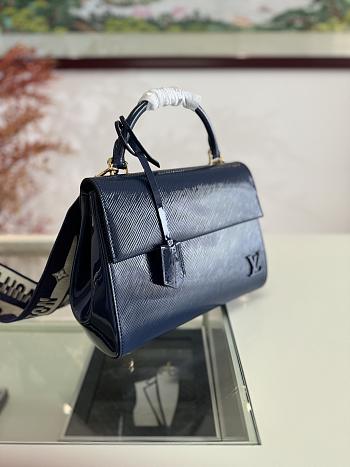 Colestore Louis Vuitton Cluny Mini Epi Navy Blue 28x20x10cm