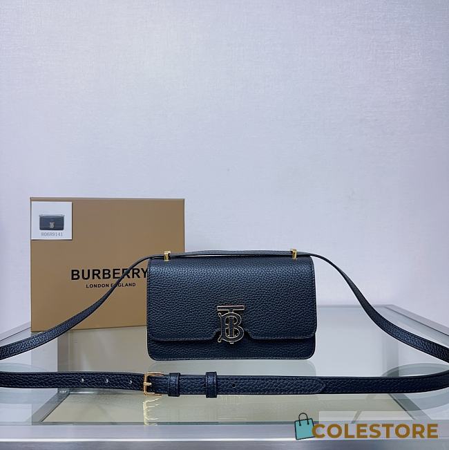 Colestore Burberry TB Mini Bag Black 20 x 5.5 x 12.5cm - 1