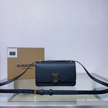 Colestore Burberry TB Mini Bag Black 20 x 5.5 x 12.5cm