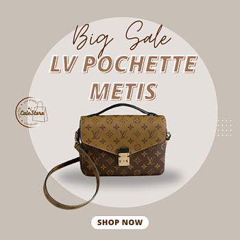 Colestore Louis Vuitton Pochette Métis Monogram Reverse Canvas 25 x 19 x 7 cm
