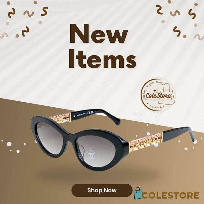 Colestore Chanel Cat Eye Sunglasses 55-19-140cm - 1
