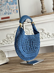 Colestore Chloé Summer Banana Hobo Blue Bag 36x21.5x2cm - 5