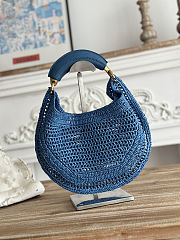 Colestore Chloé Summer Banana Hobo Blue Bag 36x21.5x2cm - 2