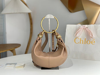 Colestore Chloé Small Bracelet Hobo Nude Bag 32x14x10cm