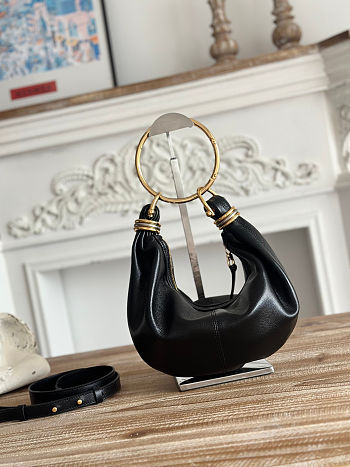 Colestore Chloé Small Bracelet Hobo Black Bag 32x14x10cm