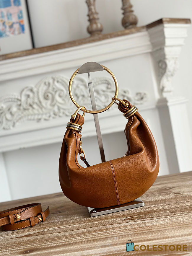 Colestore Chloé Small Bracelet Hobo Caramel Bag 32x14x10cm - 1