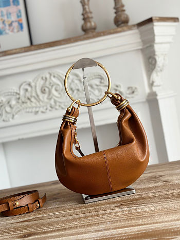 Colestore Chloé Small Bracelet Hobo Caramel Bag 32x14x10cm