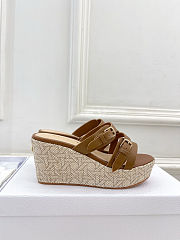 Colestore Christian Dior Attitude Wedge Sandals - 4